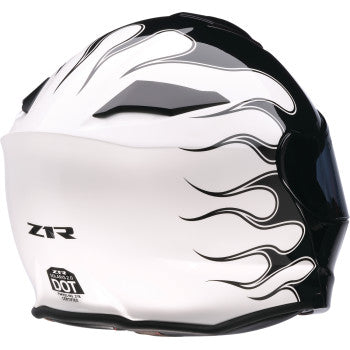 Z1R Solaris 2.0 Modular Helmet - Flame - Black/White - Small 0100-2659