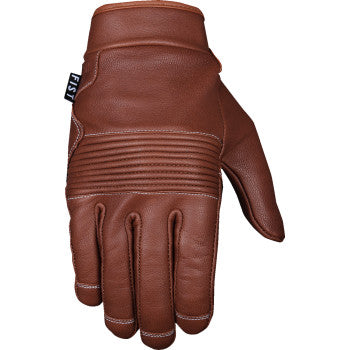 FIST HANDWEAR Road Warrior Leather Gloves - Tan - Medium RW002M