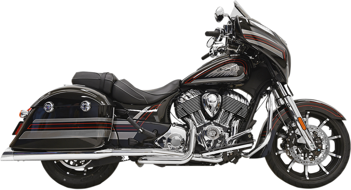 BASSANI XHAUST True Dual Exhaust - Chrome 8C16S