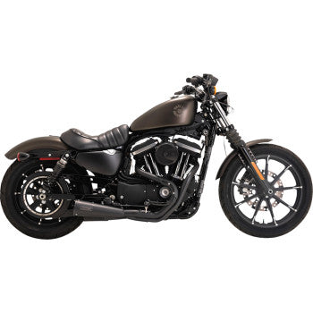 VANCE & HINES 2-into-1 Upsweep Exhaust System - Stainless Steel - Black 47328