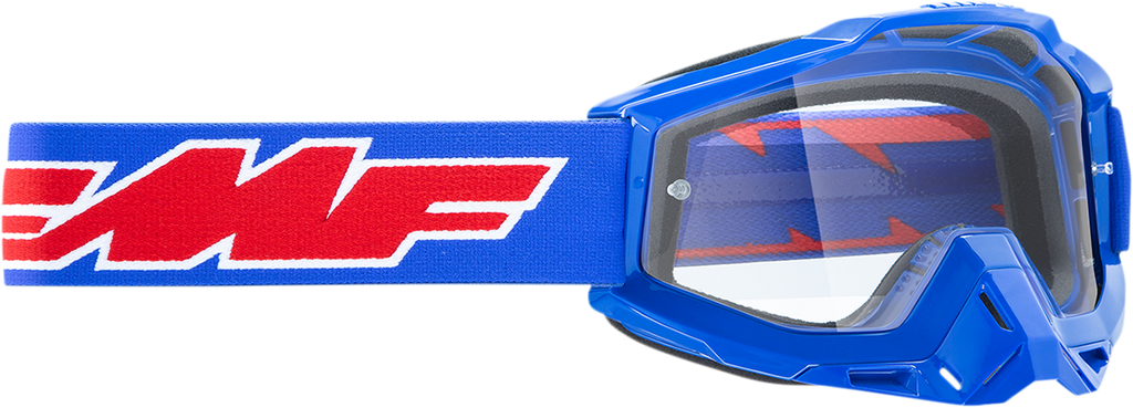 FMF PowerBomb OTG Goggles - Rocket - Blue - Clear F-50041-00002 2601-2990