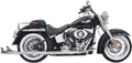 BASSANI XHAUST Fishtail Exhaust with Baffle - 36" - Softail 1S66E-36