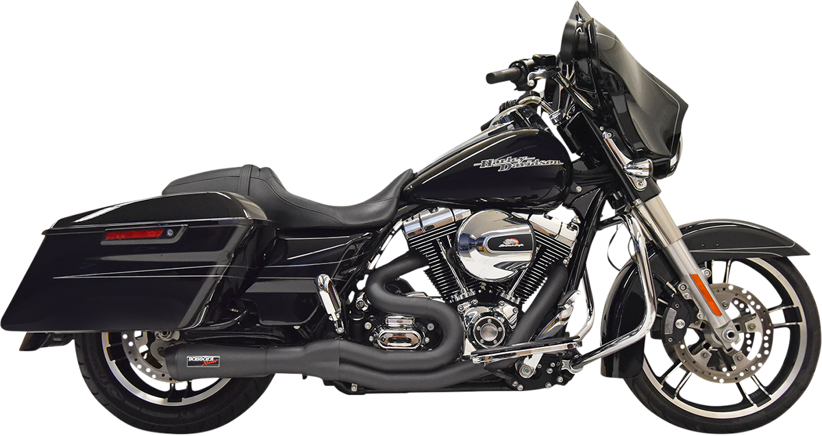 BASSANI XHAUST Road Rage II 2-Into-1 Mid-Length Exhaust System - Black 1F62B