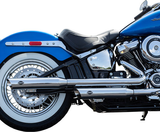 S&S CYCLE Slash Cut Race Mufflers - Chrome 550-0739