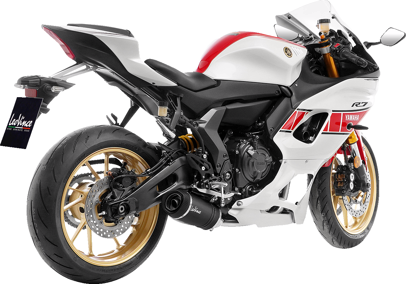 LEOVINCE LV One Evo Exhaust System - Carbon FIber YZF-R7/MT-07/ 2021-2024 14361E