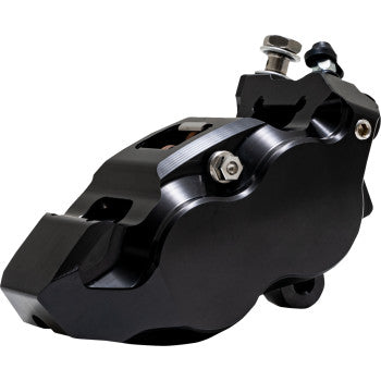 PERFORMANCE MACHINE (PM) Caliper - 137 X 4B - Left - Black Anodized with Clear Bore Caps 0053-2957-MC