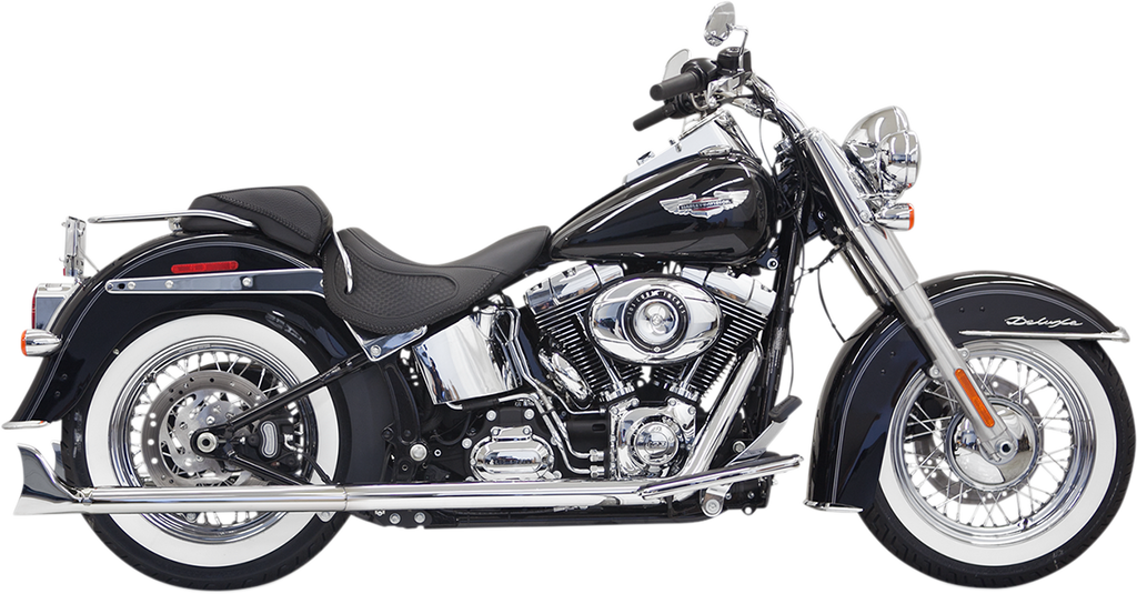 BASSANI XHAUST Fishtail Exhaust with Baffle - 30" - Softail 1S66E-30