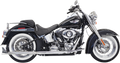 BASSANI XHAUST Fishtail Exhaust with Baffle - 30" - Softail 1S66E-30