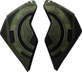 ICON Airflite™ Side Plates - Black Chain - Green 0133-1251
