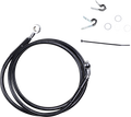 DRAG SPECIALTIES Brake Line - Front - Black - +8" - XL 660310-8BLK