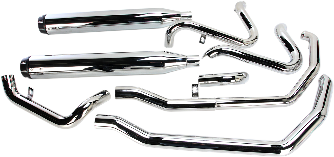 BASSANI XHAUST Down Under Exhaust - Chrome - Straight Can 2009-2016  1F76R