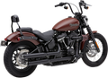 COBRA Neighbor Hater Mufflers for Softail - Black 6047B