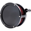 FEULING OIL PUMP CORP. BA Air Cleaner Kit - Black with Red Filter - '93-'99 Evolution Big Twin 5463