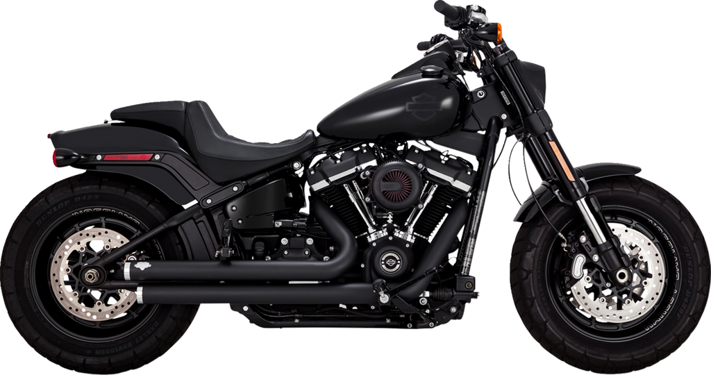 VANCE & HINES Big Shots Staggered Exhaust System - Black 47339