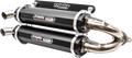TRINITY RACING Stage 5 Slip-On Dual Muffler - Black TR-4152S-BK