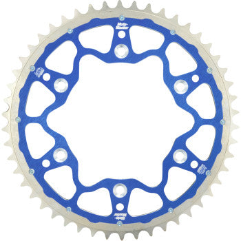 MOTO-MASTER Fusion Series Dual Ring Rear Sprocket - 52 Tooth - Blue 620073452
