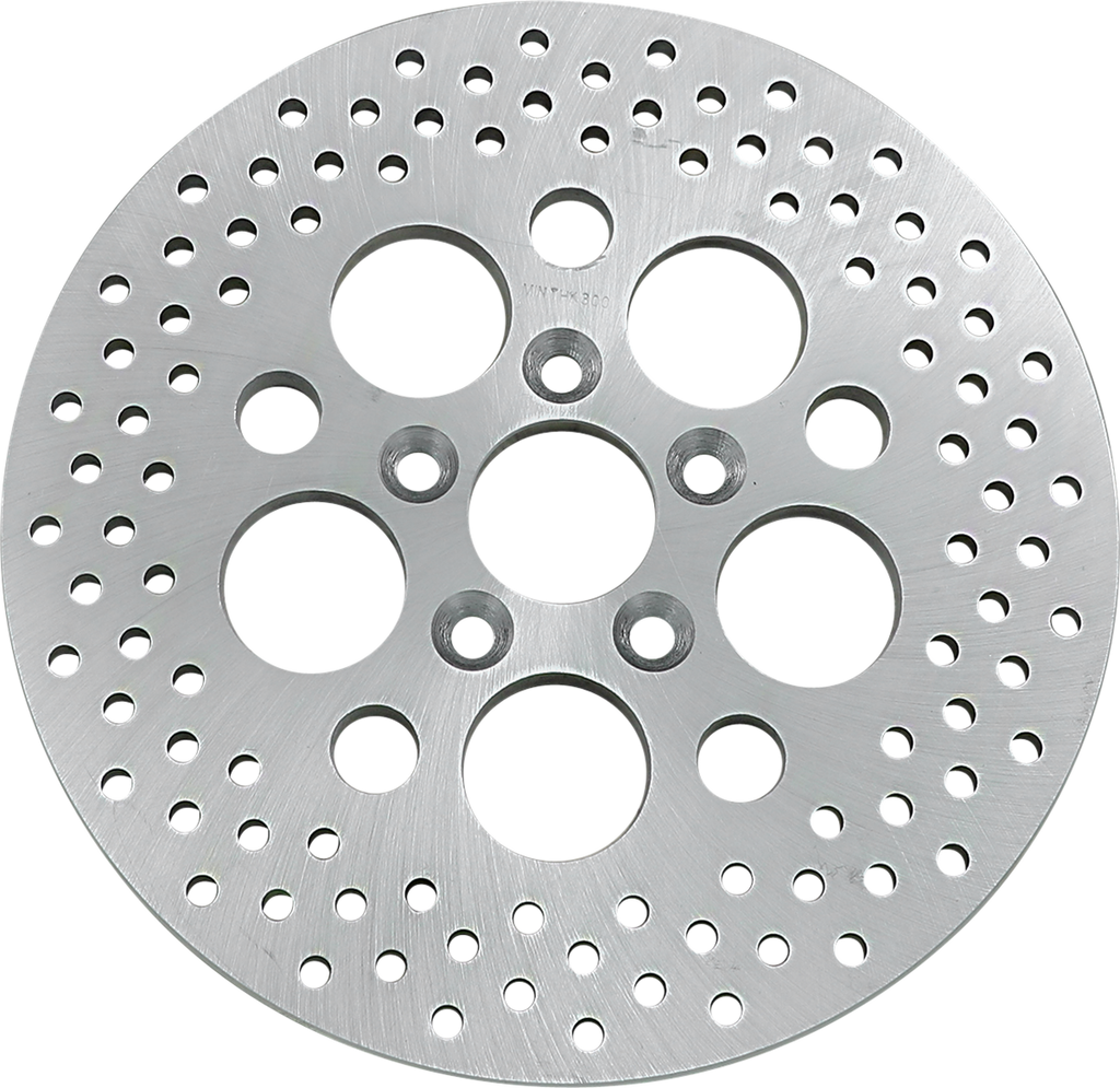 DRAG SPECIALTIES Drilled Brake Rotor - Rear - 11.875" - Touring 06-0177A