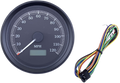 DRAG SPECIALTIES Universal 3-3/8" Programmable Electronic Speedometer - MPH - Black Face - Black Bezel NOT PLUG & PLAY; HARDWIRE T21-69A3BBDSR