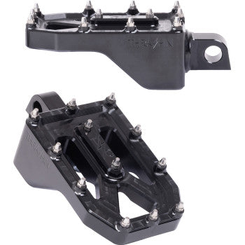 THRASHIN SUPPLY CO. Aggressor Footpegs - Rear - Black TSC-2022-1-D