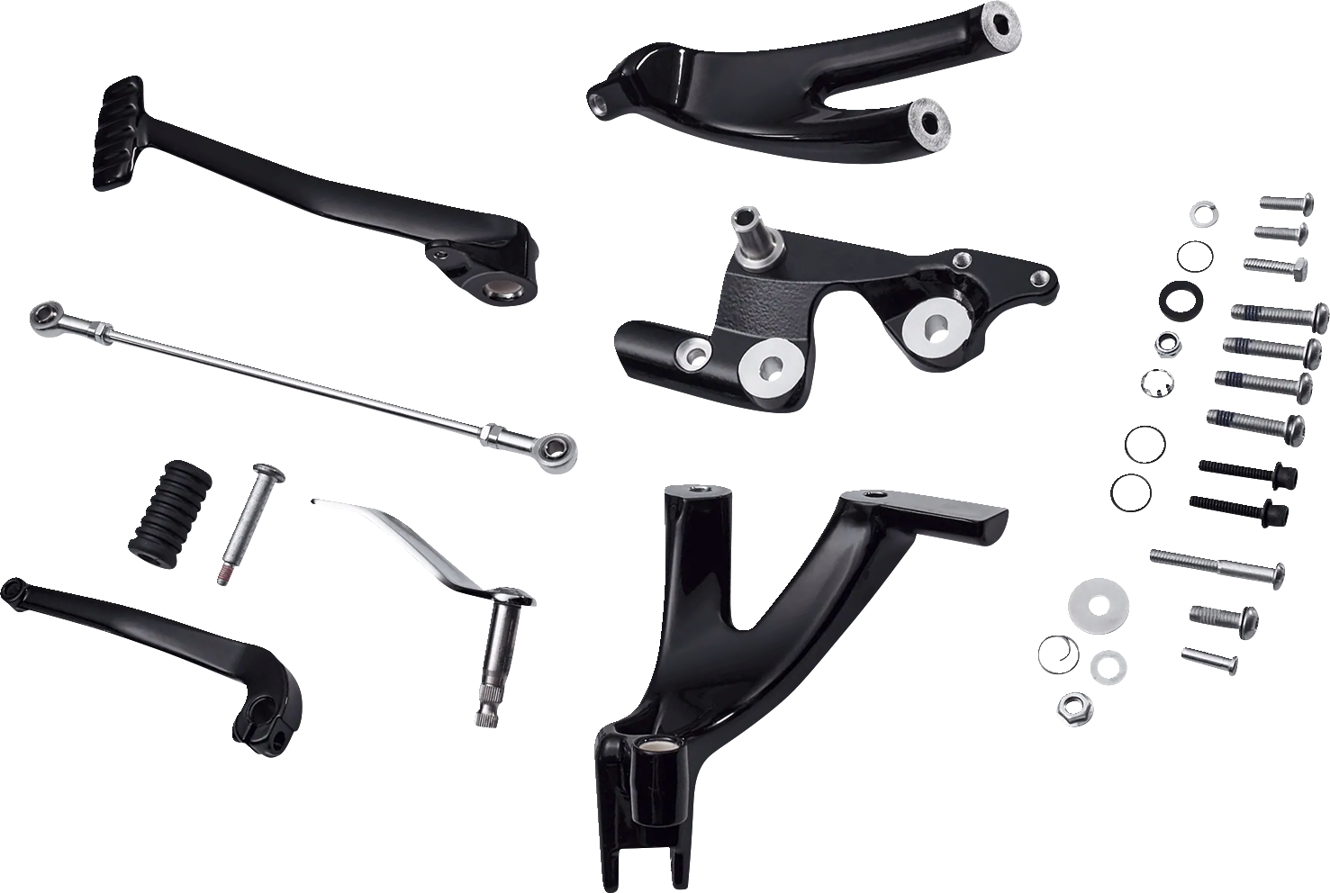 DRAG SPECIALTIES Forward Control Kit - Softail - Black D35-0224GB