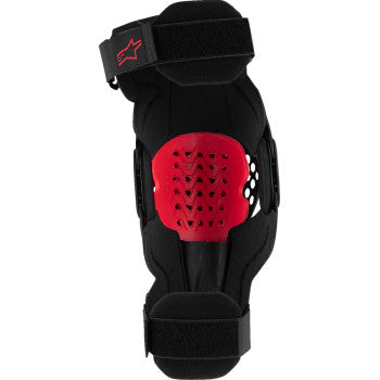 ALPINESTARS SX-1 Plasma Knee Guards - Black/Red/Cool Gray - 2XL 6500326-1498-2X