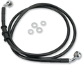 DRAG SPECIALTIES Brake Line - Front - Black - +6" - '10-'15 FXDWG 660323-6BLK