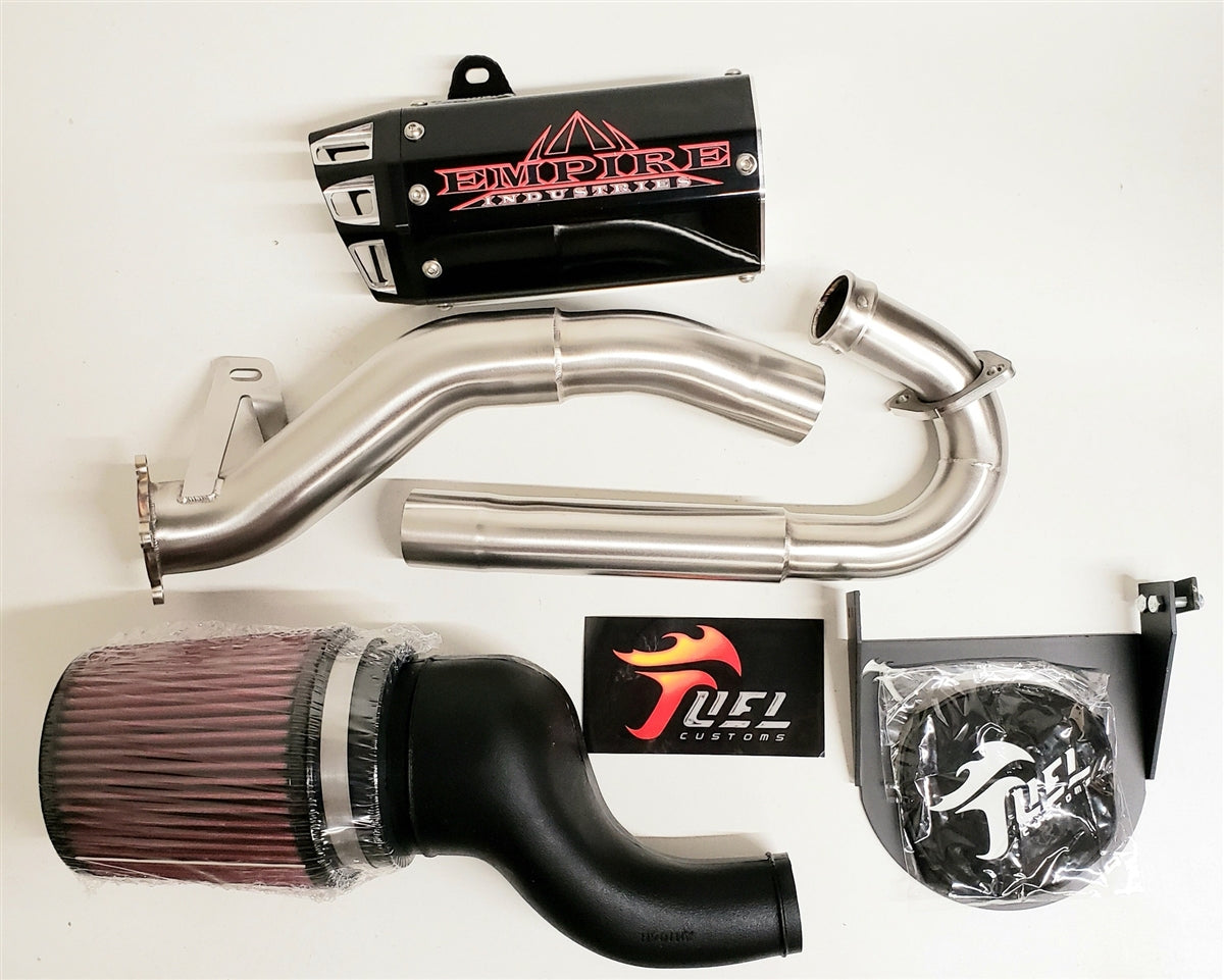 Empire Industries GEN 2 04-05 TRX 450 FULL EXHAUST / Fuel Customs intake / jet kit