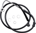 DRAG SPECIALTIES Brake Line - +8" - Black - '15-'17 Softail 618300-8BLK