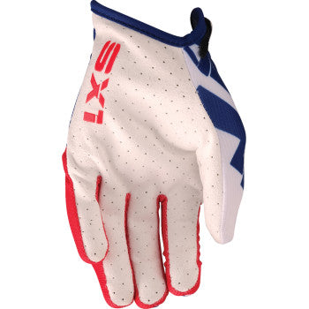 MOOSE RACING Youth SX1™ Gloves - Red/White/Blue - Small 3332-1883