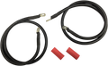 DRAG SPECIALTIES Black Battery Cable Set - '89-'92 FL E25-0091B-D4