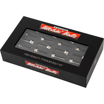 TRASK Bitchin' Bolts Hardware Kit - Titanium - M8 - Rocker Box TM-1050-D