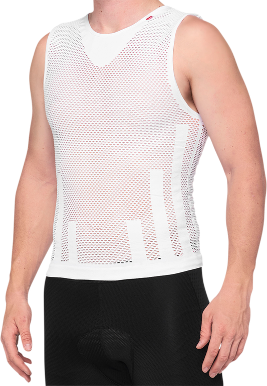 100% Zephyr Tank Jersey - White - Small/Medium 35502-000-17