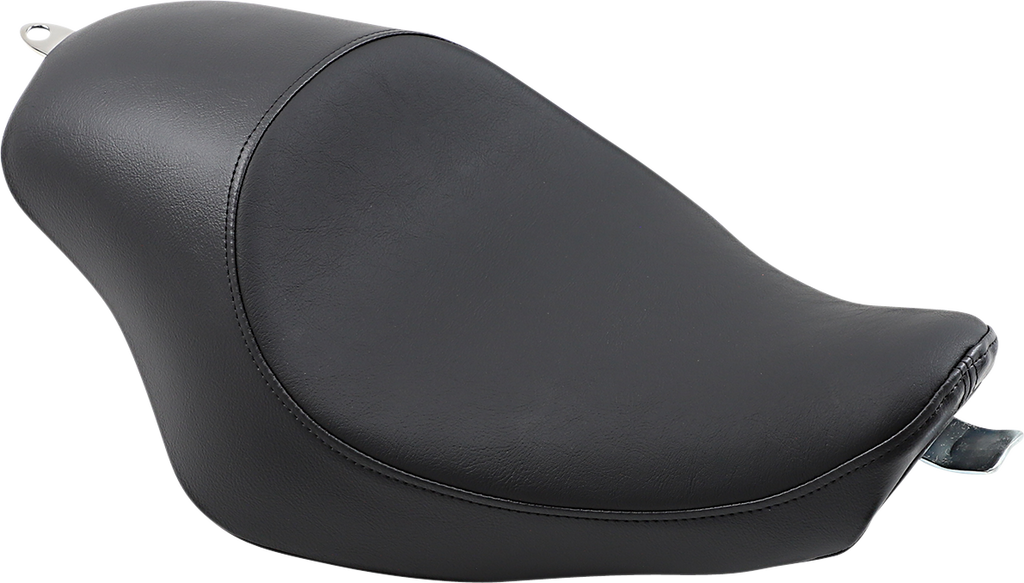 DRAG SPECIALTIES Seat - 3/4 Solo - Black - Smooth - '04-'22 XL NO RUBBER BUMPERS 0804-0743