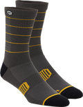 100% Advocate Socks - Charcoal/Mustard - Large/XL 24017-459-18