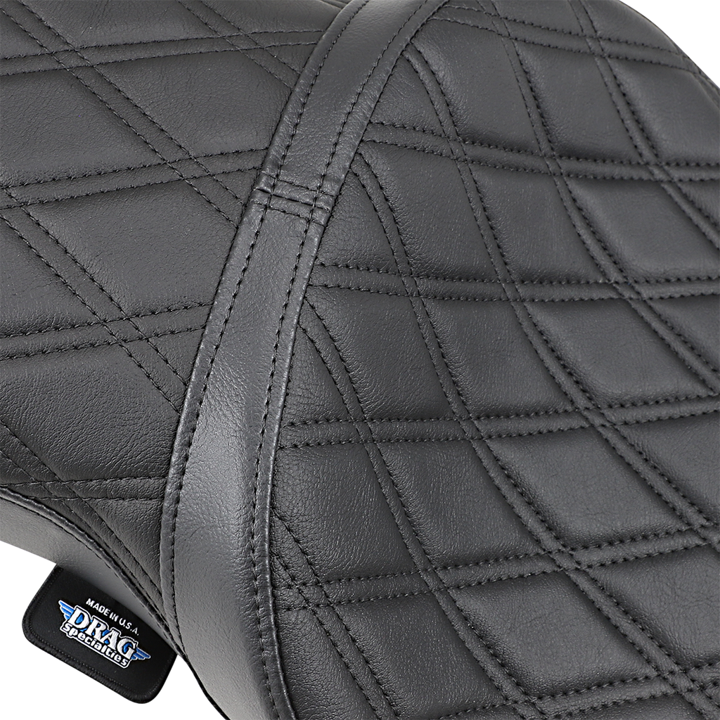 DRAG SPECIALTIES Double Bucket Double Diamond Seat - XL '10+ 0804-0605