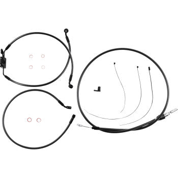 MAGNUM SHIELDING Black Pearl™ Designer Handlebar Installation Kit - 8" - FXLR/FXFB/S 4871128