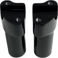 DRAG SPECIALTIES Risers - 4" - Buffalo - Top - Black 0602-0589