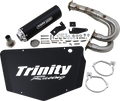 TRINITY RACING Single Stinger Exhaust - Black TR-4172F-BK
