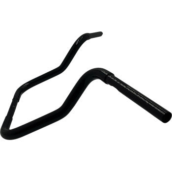 FAT BAGGERS INC. 1-1/4" EZ Install Round Top Handlebar - Reduced Reach - 13" - Black 903013-B