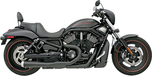 BASSANI XHAUST Road Rage 2:1 Exhaust - Black 1V22JB