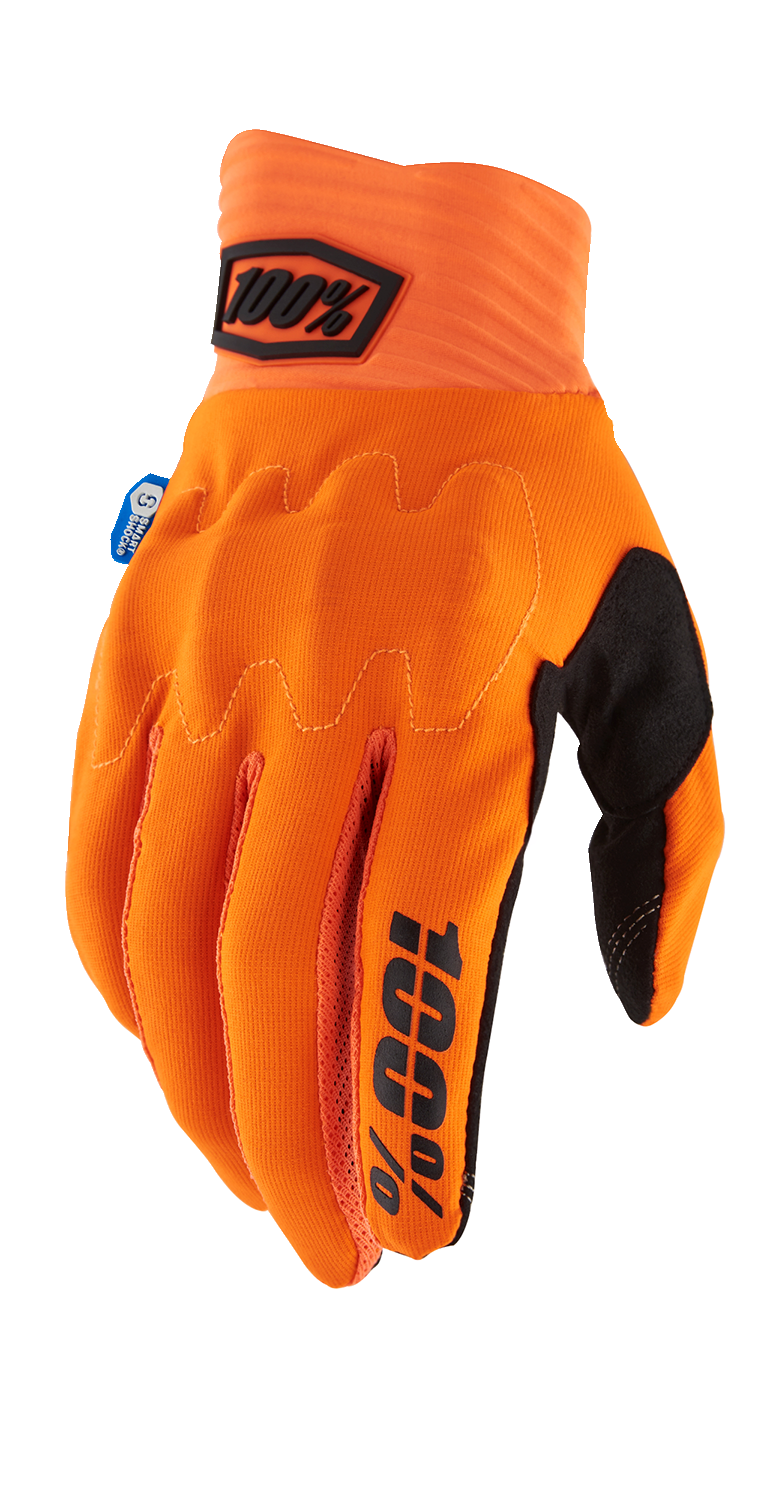 100% Cognito Smart Shock Gloves - Fluorescent Orange - XL 10014-00038