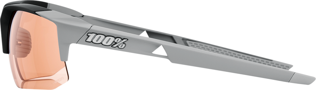 100% Speedcoupe Sunglasses - Stone Gray - Coral Mirror 61031-289-79