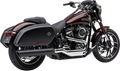 COBRA 909 Twin Muffler for FLSB - Black 6520B
