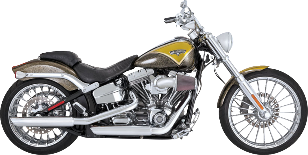 VANCE & HINES 3" Twin Slash Slip-On Muffler - Chrome 16335