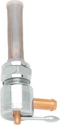 DRAG SPECIALTIES Forward Round Petcock - Chrome 1/4" OUTLET, 5/16" BARB 03-0074L