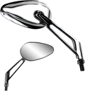 Parts Unlimited Mirror - Teardrop - Chrome 17069
