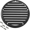 JOKER MACHINE Derby Cover - 5 Hole - Finned - Black/Silver - M8 Softail 06-965-2