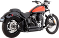VANCE & HINES Shortshots Staggered Exhaust System - Matte Black 47325