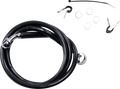 DRAG SPECIALTIES Brake Line - Front - Black - +2" - XL 660310-2BLK