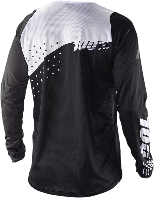 100% R-Core Long-Sleeve Jersey - Black/White - Large 40005-00012